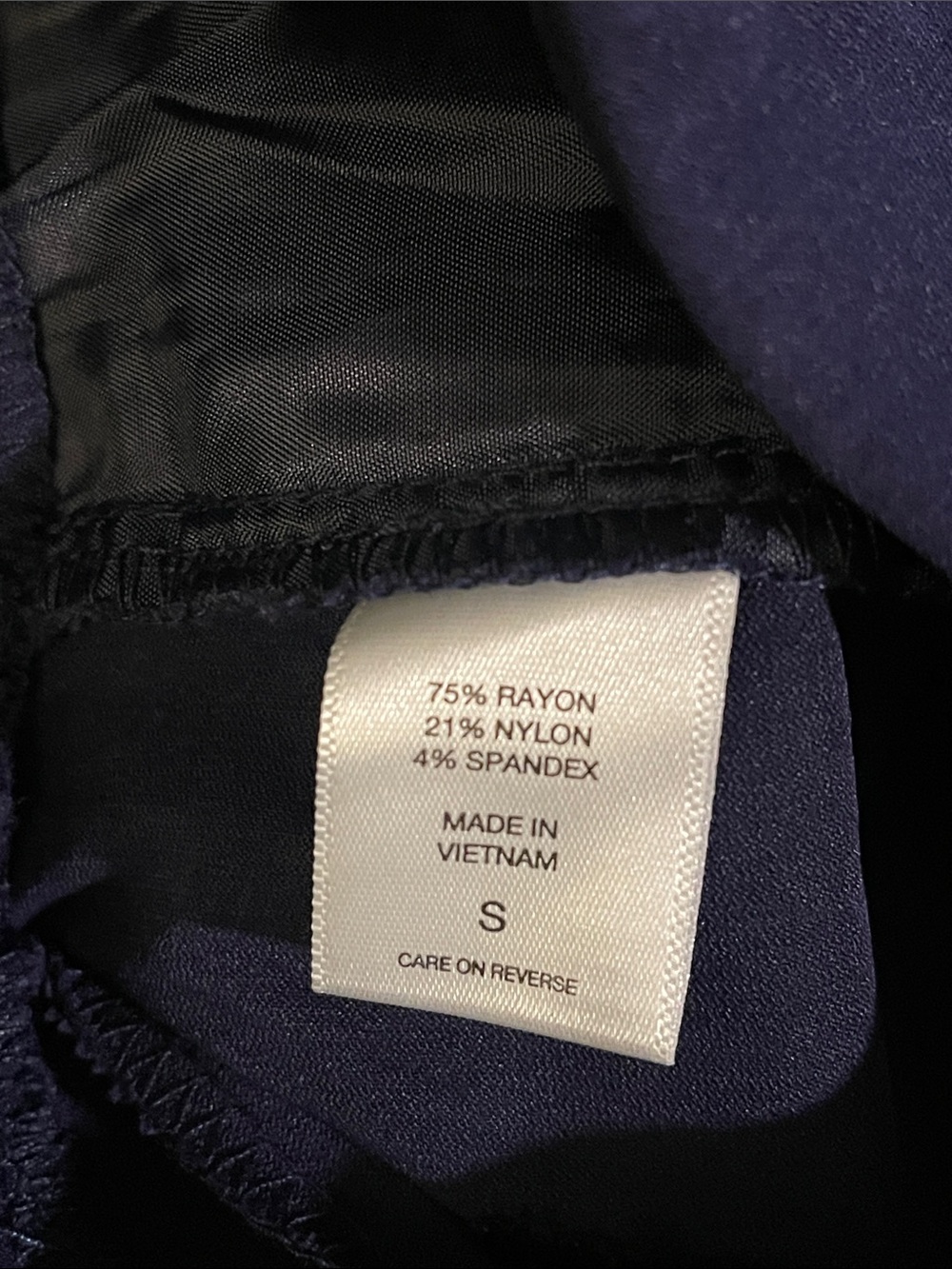 New York & Company Navy Pull-On Bermuda Shorts - Picture 3 of 3